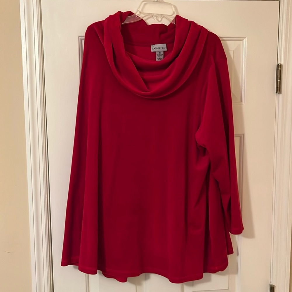 4X slouch neck shirt by Catherines